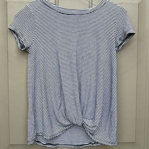 Ten Sixty Sherman Girls Striped Knot Shirt